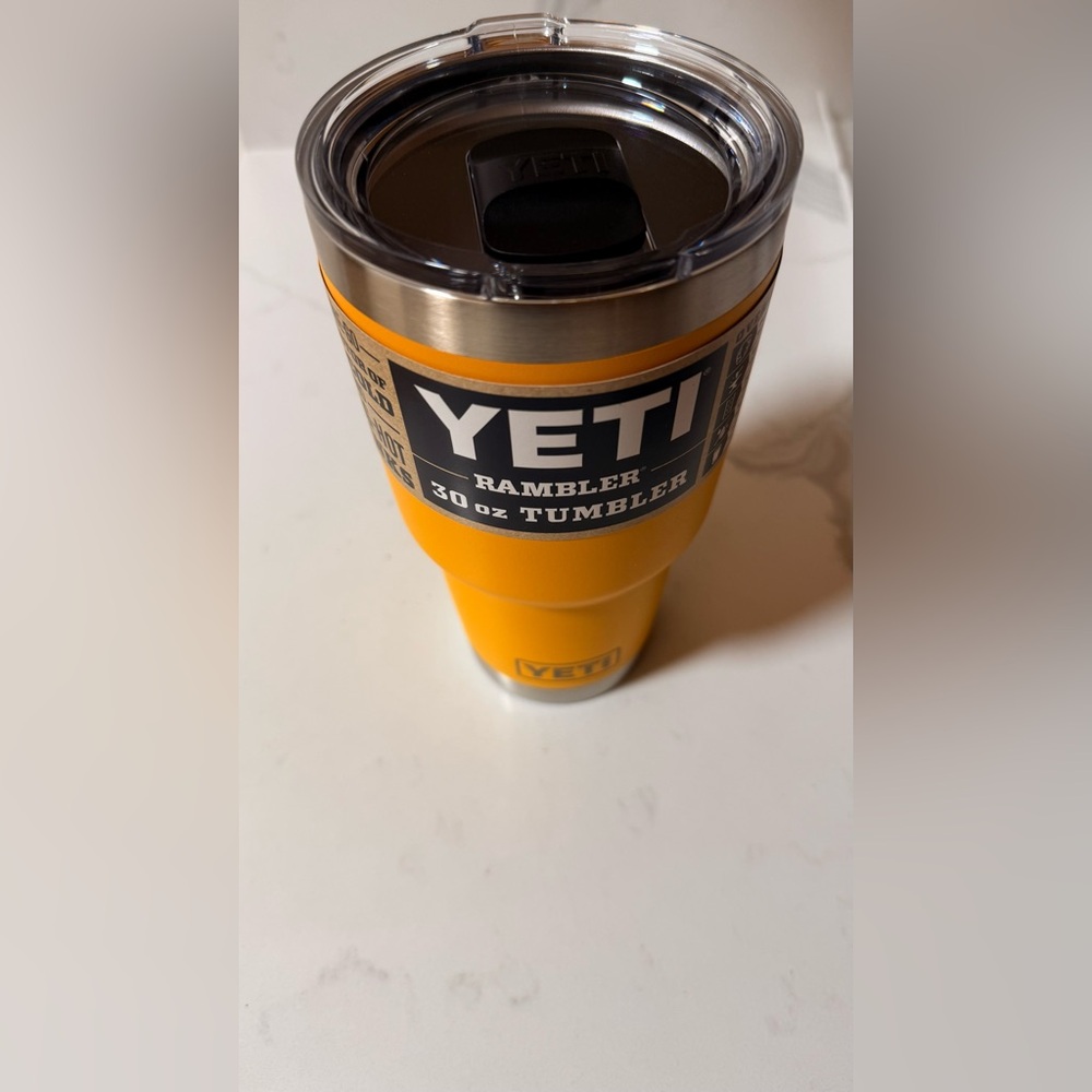Yeti Rambler 30 oz Tumbler - Yellow (BeeKeeper) with Stainless Accents - Picture 3 of 14